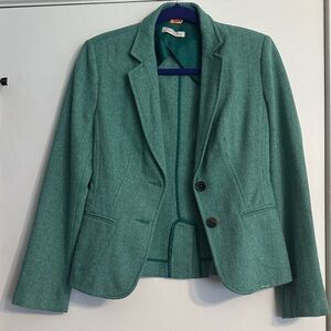 Tweed Green-Teal Women's Blazer size 6
